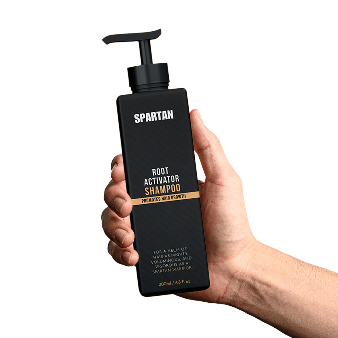 SPARTAN Root Activator Shampoo for Men – Boost Hair Growth with Only 4 Washes per Week